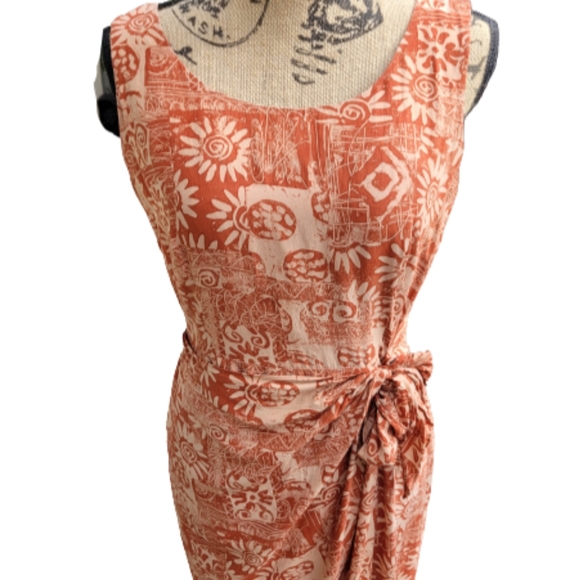 Spenser Jeremy 100% Silk Wrap Tie Midi Dress Size 8 - Picture 3 of 14